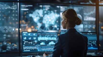 Business Leader Showcasing Cutting Edge Holographic Communication at International Corporate Meeting