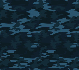 
camouflage blue pattern vector illustration seamless dark background