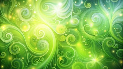 Vibrant green gradient background with soft, blurred, and intricate swirls, creating a mesmerizing abstract pattern ideal for website, brochure, or social media design elements.