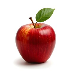 red apple isolated on white background