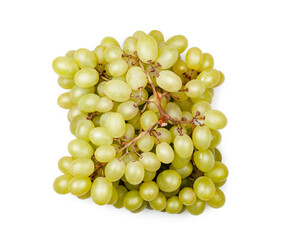 Bunch of grapes isolated on a white background, contour