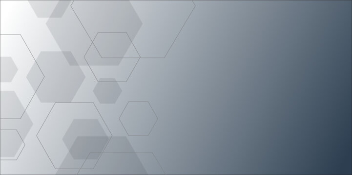 white and blue technology hexagonal abstract background. Abstract blue hexagon or digital technology background. Vector abstract graphic design banner pattern presentation background web template.	