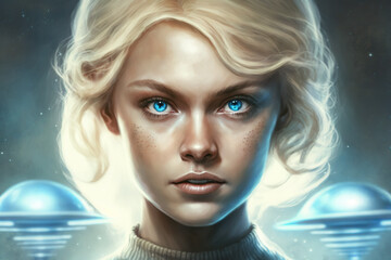 Blonde Nordic Pleiadian Starseed Extra Terrestrial
