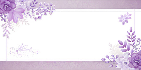 lilac wedding invitation card