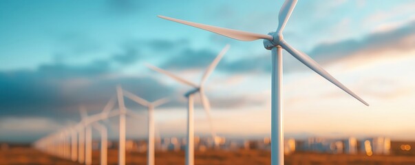 Integrated renewable energy and storage system powering a smart city, symbolizing a climateresilient future