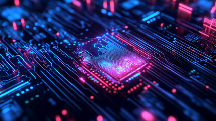 Obraz premium AI is playing a crucial role in enhancing cybersecurity and protecting business data.