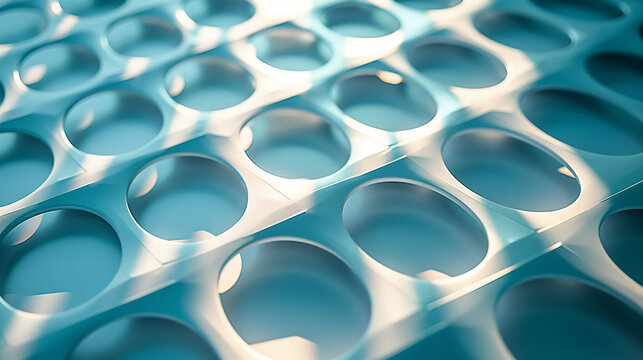 geometric patterns with a 3d effect of natural light and shadows over the surface; abstract background, pattern, illustration for modern presentation