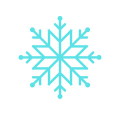 Christmas Snowflake Isolated on Transparent PNG Background