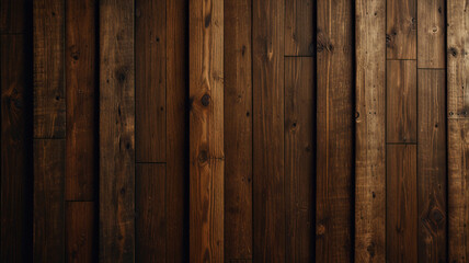 Fond de planche de bois marron foncé, papier peint. Vieux fond en bois texturé foncé grunge, la surface de la vieille texture de bois brun, vue de dessus lambris en bois de pin brun.	