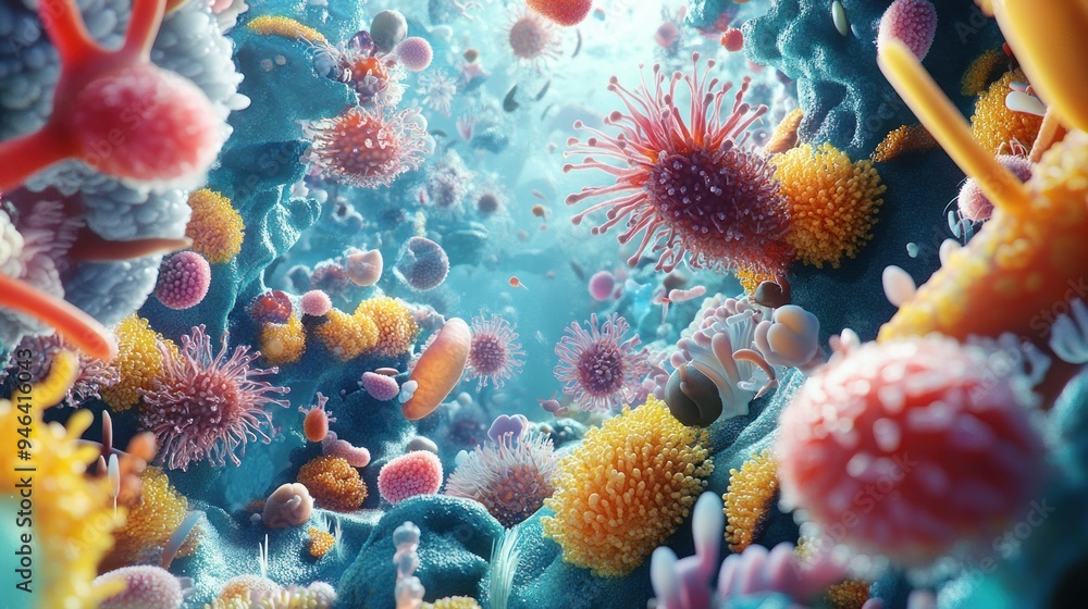 Poster A Vibrant and Diverse Microcosm of Colorful Cells and Structures