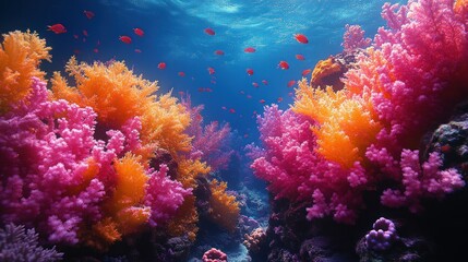 Vibrant Coral Reef Underwater