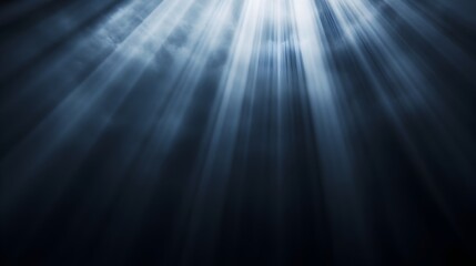 Conceptual image depicting light breaking through the darkness with rays piercing the shadows creating an atmospheric and dramatic scene with a sense of mystery and spiritual energy