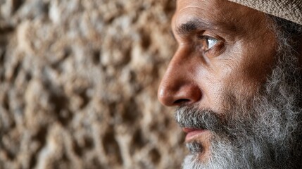 Obraz premium This image showcases a detailed and close-up view of a textured brown surface, clearly displaying various rough and intricate patterns.