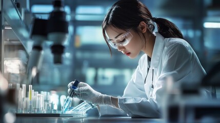 female doctor in laboratory