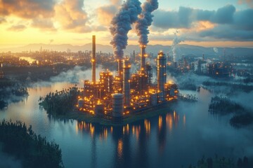 Fototapeta premium Carbon Neutrality Concept