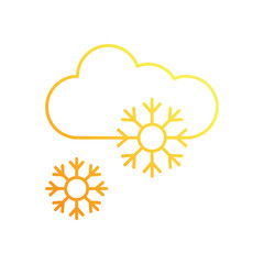 Snow Weather vector icon