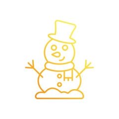 Snowman  vector icon