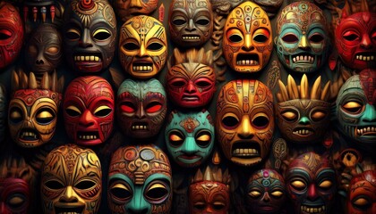 Fototapeta premium Voodoo masks