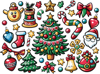 Fototapeta premium Christmas element vector