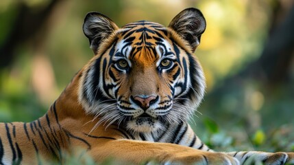 Fototapeta premium Close-up of a Majestic Tiger