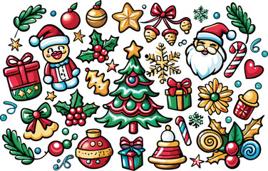 Fototapeta premium Christmas element vector