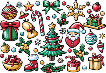 Christmas element vector