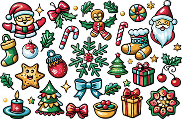 Christmas element vector