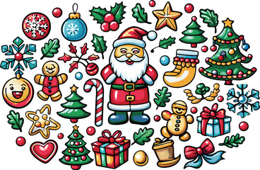 Christmas element vector