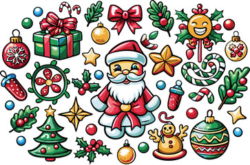 Fototapeta premium Christmas element vector