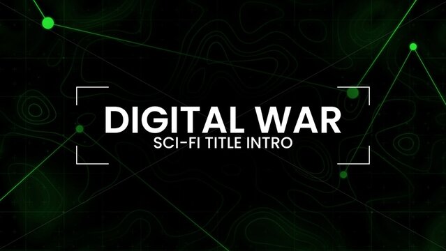 Digital War Sci-Fi HUD Fly Through Intro