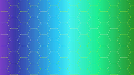 honeycomb on a colored texture. many hexagons on a colourful background	