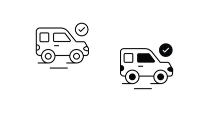 Executive Car icon design with white background stock illustration