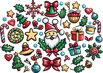 Christmas element vector