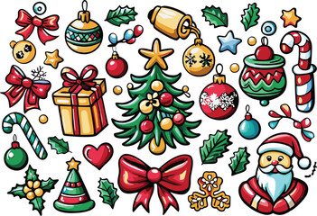 Fototapeta premium Christmas element vector