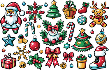 Christmas element vector