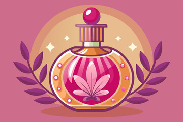 PNG Elegant perfume bottle illustration

