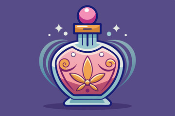 PNG Elegant perfume bottle illustration
