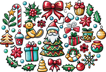 Christmas element vector