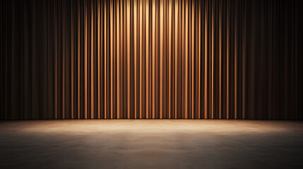 Stage Curtains With Light Spotlight - Perfect for Presentations and Events