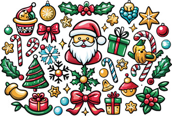 Christmas element vector