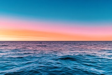Fototapeta premium Life in pink with a dreamy pastel sky, captured in a photo where the horizon is bathed in soft shades of pink and orange