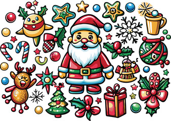 Christmas element vector