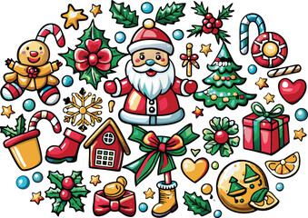Fototapeta premium Christmas element vector