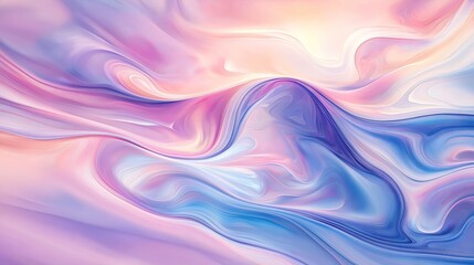 Obraz premium Pastel Dream Waves Abstract