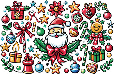 Fototapeta premium Christmas element vector