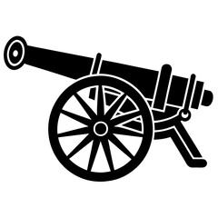 Fototapeta premium Vector Illustration Gatling Gun Art