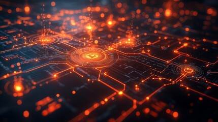 Dynamic holographic financial data streams flow across a digital interface, showcasing fluctuating metrics in a high-tech setting.