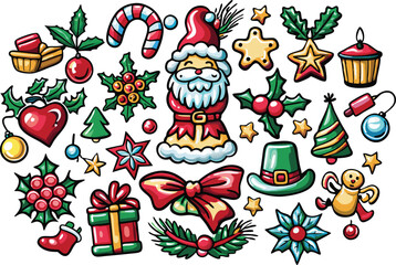 Christmas element vector