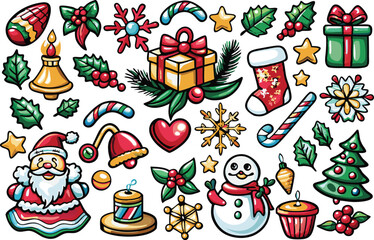 Fototapeta premium Christmas element vector