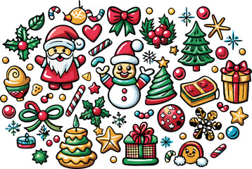 Fototapeta premium Christmas element vector